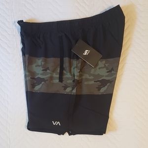 RVCA Yogger Stretch Athletic Shorts 17"